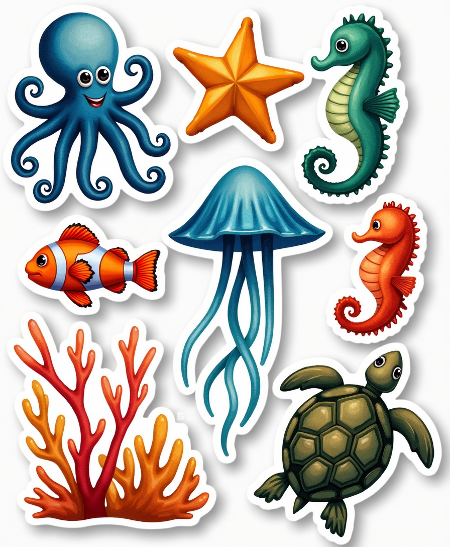 Animals & Wildlife - Sticker Sheet v37